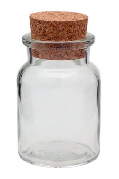 Korkenglas 150 ml rund  Lieferung ohne Kork, bei Bedarf bitte separat bestellen!